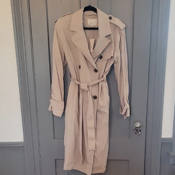 A New Day Linen Blend Spring Coat - Picture 1 of 6